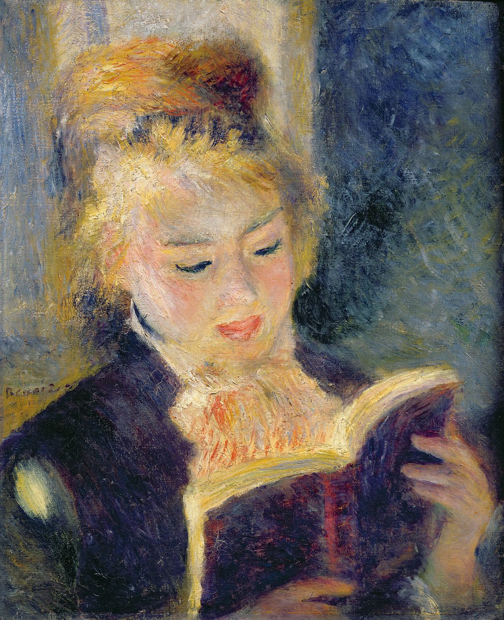 Girl Reading, 1874 by Pierre-Auguste Renoir
